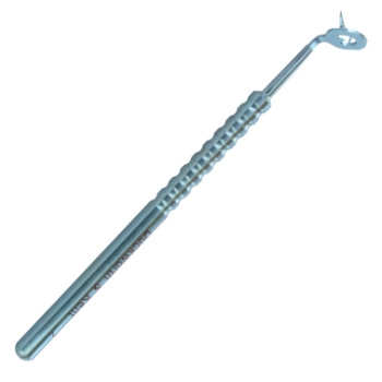 Toric Axis Marker, Titanium, Two Side Blades, 11.6mm Outer Diameter, 4mm Inner Diameter, Low Profile, Center Point, Round Handle, Overall Length 3-3/4" (95mm) 